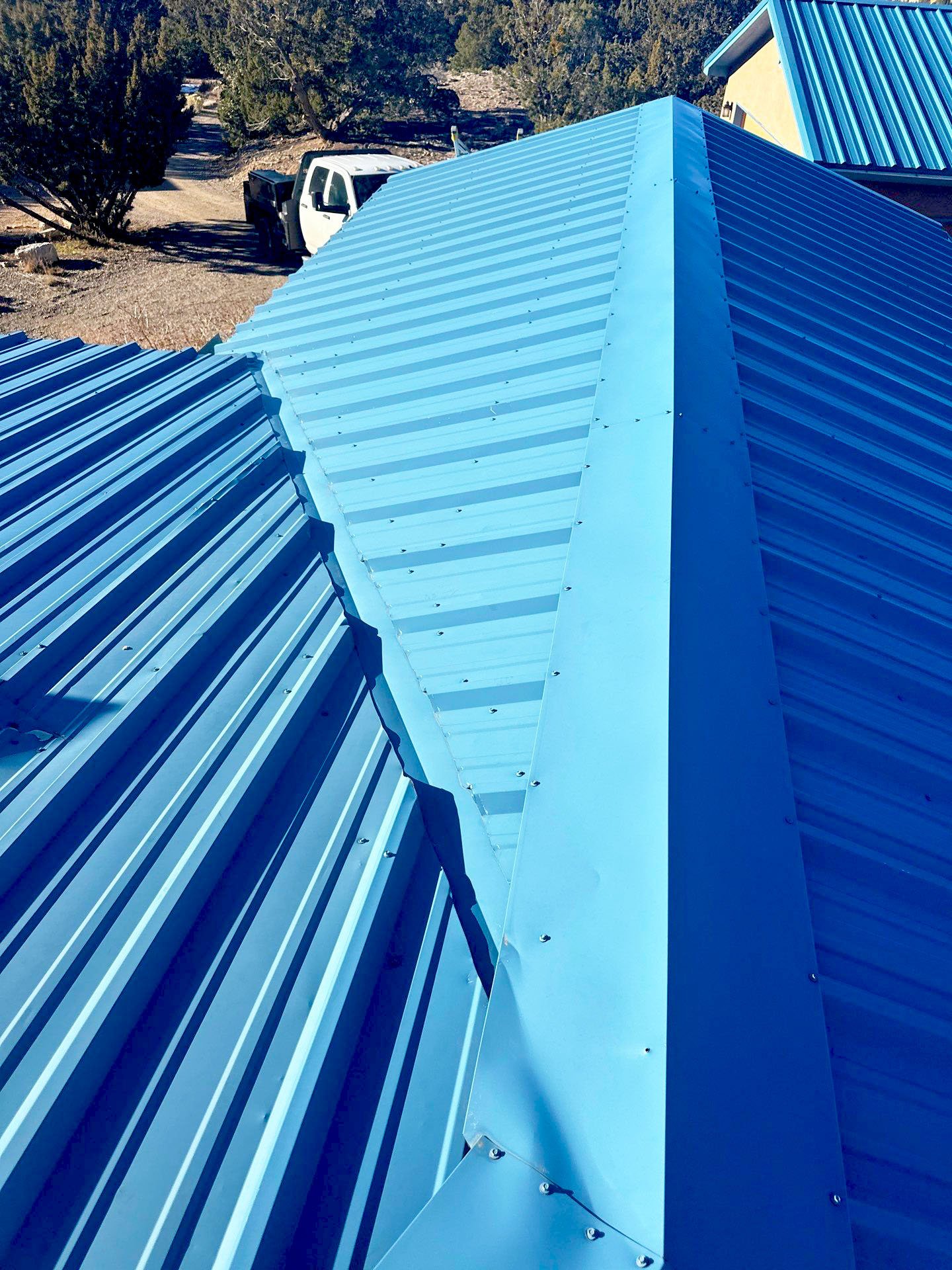 Roof installation detail Santa Fe Historic Core